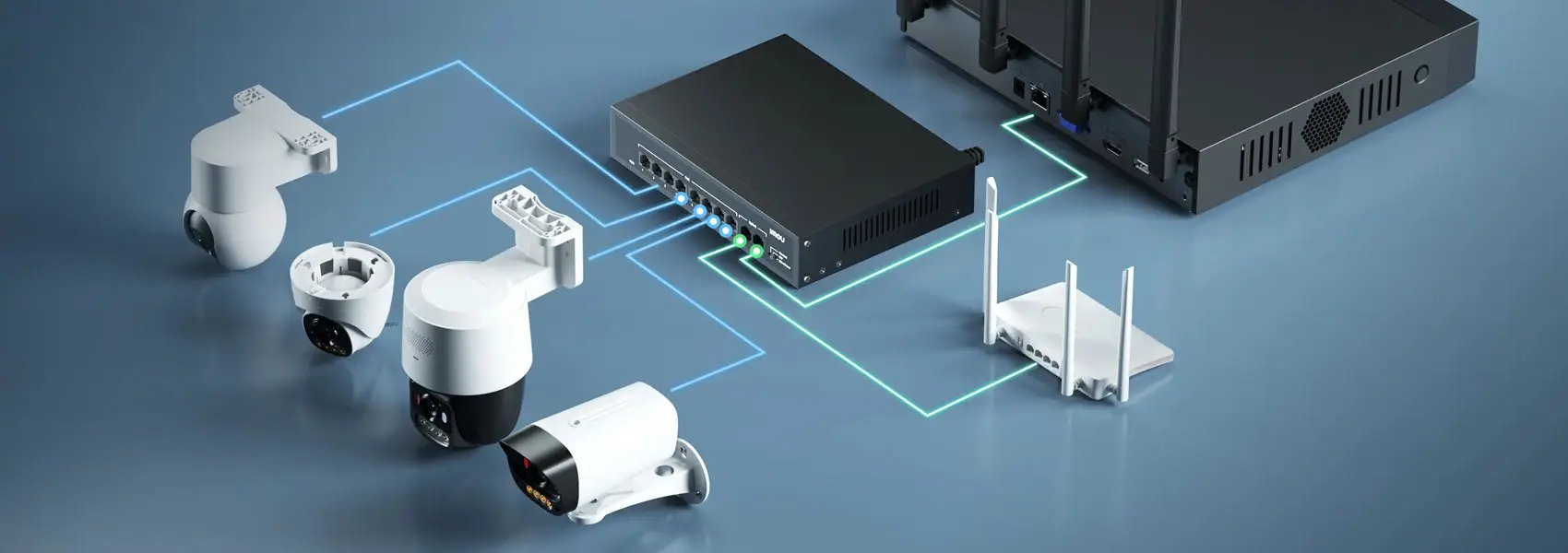 8-портовий некерований PoE комутатор Imou SF110P